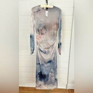 Karen Millen White and Black Mesh Dress